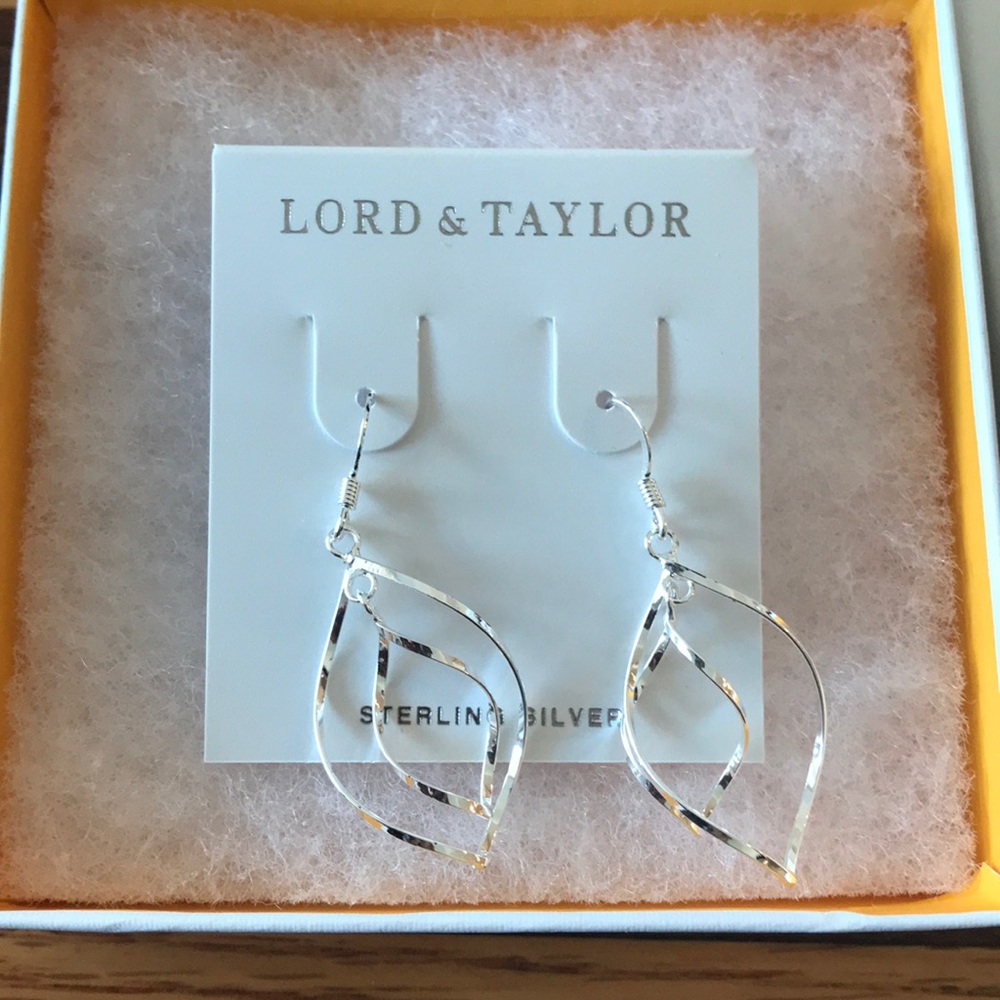 Silver, dangling earrings